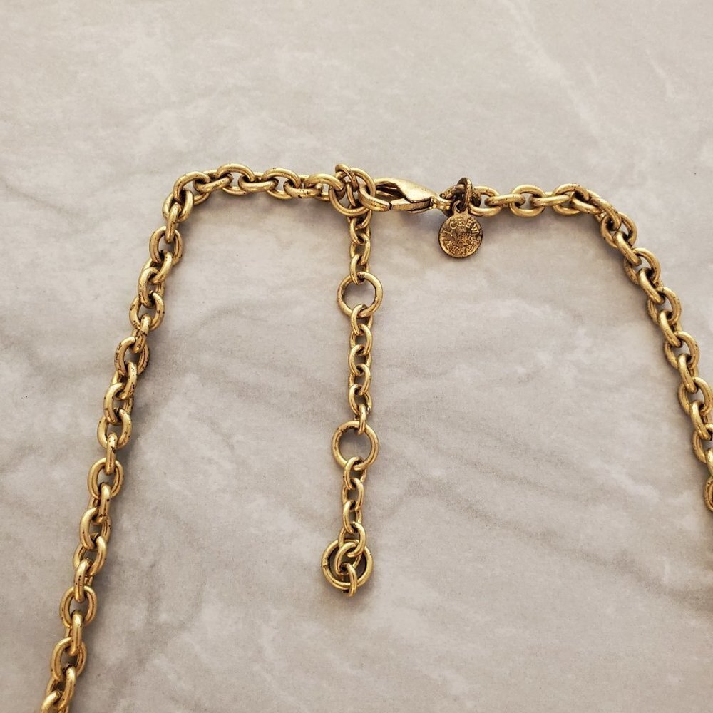 ✨ J.Crew Pink Rhinestone Crystal Cluster Stacked Statement Necklace ✨ - Picture 10 of 16